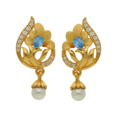 Enthralling Bloom Gold Earring Drops